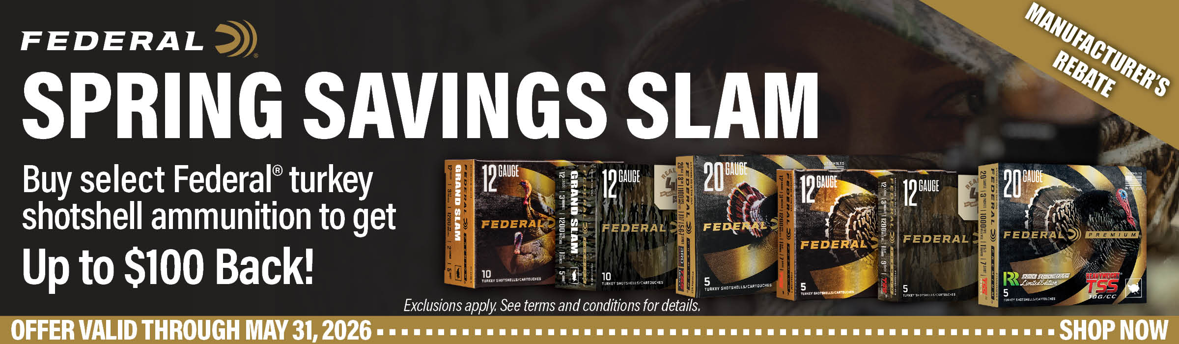 Federal Spring Savings Slam Rebate